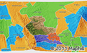 Satellite 3D Map of KIENI WEST, political outside
