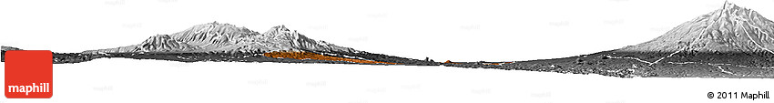 Physical Horizon Map of KIENI WEST, desaturated