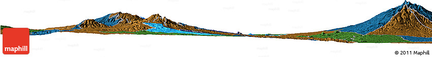 Political Horizon Map of KIENI WEST, darken