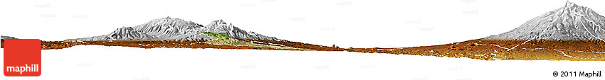 Satellite Horizon Map of KIENI WEST, physical outside