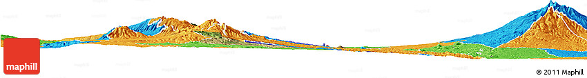 Satellite Horizon Map of KIENI WEST, political outside