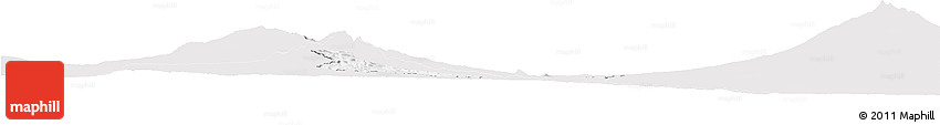 Silver Style Horizon Map of KIENI WEST, single color outside