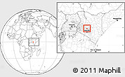 Blank Location Map of KIENI WEST, within the entire country