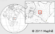 Blank Location Map of KIENI WEST, highlighted parent region