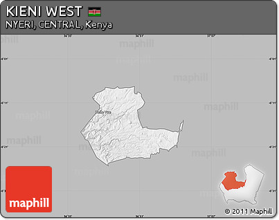 Gray Map of KIENI WEST, single color outside