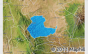 Political Map of KIENI WEST, satellite outside