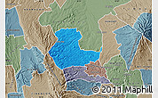 Political Map of KIENI WEST, semi-desaturated