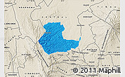 Political Map of KIENI WEST, shaded relief outside