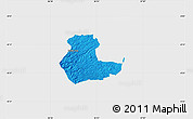 Political Map of KIENI WEST, single color outside