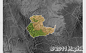 Satellite Map of KIENI WEST, darken, desaturated