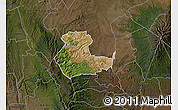 Satellite Map of KIENI WEST, darken