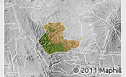 Satellite Map of KIENI WEST, lighten, desaturated