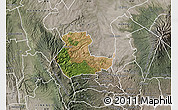 Satellite Map of KIENI WEST, semi-desaturated