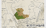 Satellite Map of KIENI WEST, shaded relief outside