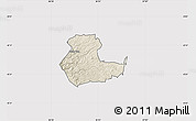 Shaded Relief Map of KIENI WEST, cropped outside