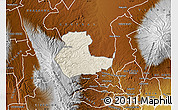 Shaded Relief Map of KIENI WEST, physical outside