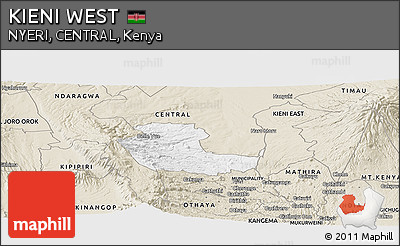 Classic Style Panoramic Map of KIENI WEST