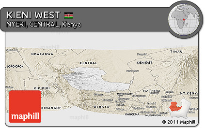 Classic Style Panoramic Map of KIENI WEST