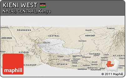 Classic Style Panoramic Map of KIENI WEST