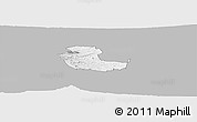 Gray Panoramic Map of KIENI WEST, single color outside