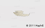 Shaded Relief Panoramic Map of KIENI WEST, cropped outside