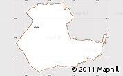 Classic Style Simple Map of KIENI WEST, cropped outside