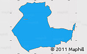 Political Simple Map of KIENI WEST, cropped outside