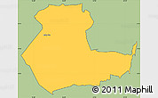 Savanna Style Simple Map of KIENI WEST, cropped outside