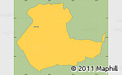 Savanna Style Simple Map of KIENI WEST, single color outside