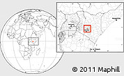 Blank Location Map of MATHIRA, within the entire country