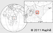 Blank Location Map of MATHIRA, highlighted grandparent region, within the entire country