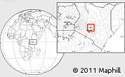 Blank Location Map of MATHIRA, highlighted parent region