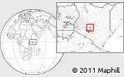 Blank Location Map of MATHIRA
