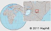 Gray Location Map of MATHIRA, highlighted parent region