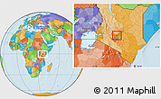 Political Location Map of MATHIRA