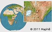 Satellite Location Map of MATHIRA, highlighted parent region