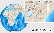 Shaded Relief Location Map of MATHIRA