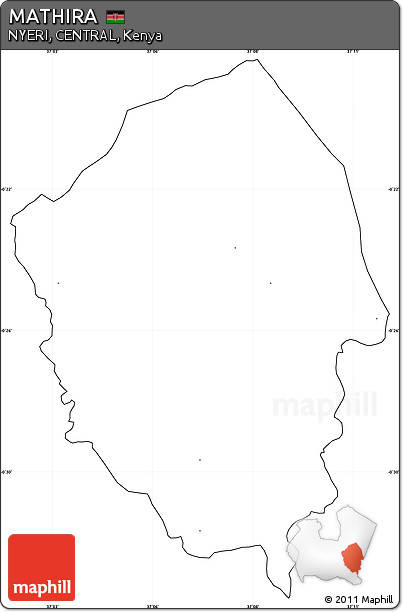 Blank Simple Map of MATHIRA, cropped outside