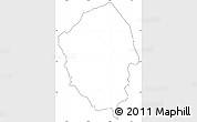 Blank Simple Map of MATHIRA, cropped outside