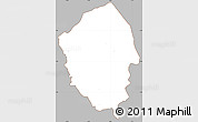 Gray Simple Map of MATHIRA, cropped outside