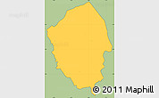 Savanna Style Simple Map of MATHIRA, cropped outside