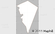Gray Simple Map of MT.KENYA FOREST/N.PARK, cropped outside