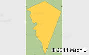 Savanna Style Simple Map of MT.KENYA FOREST/N.PARK, cropped outside