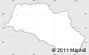 Silver Style Simple Map of MUKURWEINI, cropped outside