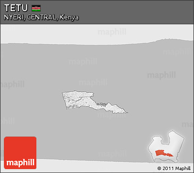 Gray 3D Map of TETU, single color outside