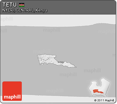 Gray 3D Map of TETU, single color outside