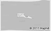 Gray 3D Map of TETU, single color outside
