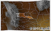 Physical 3D Map of TETU, darken