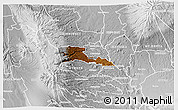 Physical 3D Map of TETU, lighten, desaturated