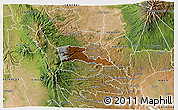 Physical 3D Map of TETU, satellite outside